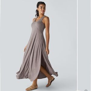 HALARA Taupe Maxi Dress